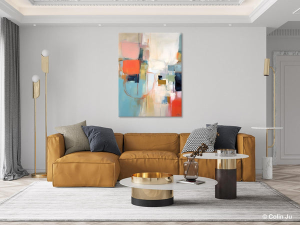 Large Wall Paintings for Bedroom, Original Abstract Art, Contemporary Abstract Paintings on Canvas, Oversized Abstract Wall Art Paintings-artworkcanvas