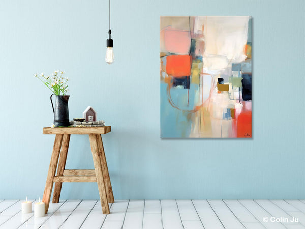 Large Wall Paintings for Bedroom, Original Abstract Art, Contemporary Abstract Paintings on Canvas, Oversized Abstract Wall Art Paintings-artworkcanvas