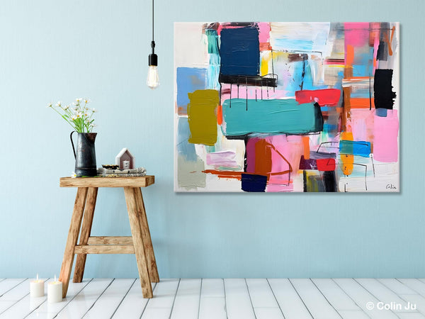 Original Abstract Art Paintings, Hand Painted Canvas Art, Acrylic Painting on Canvas, Large Canvas Art for Sale, Large Painting for Bedroom-artworkcanvas