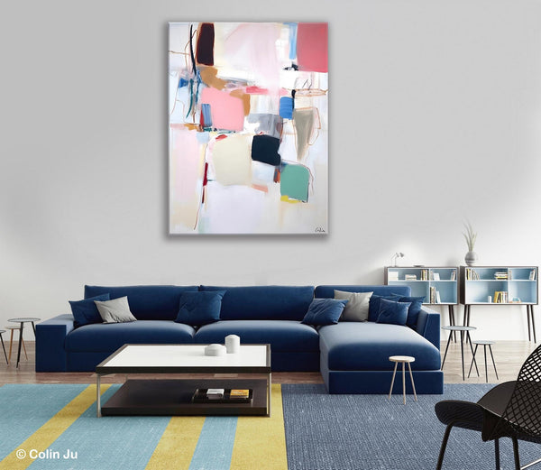 Abstract Painting on Canvas, Contemporary Acrylic Paintings, Extra Large Canvas Painting for Bedroom, Original Abstract Wall Art for Sale-artworkcanvas