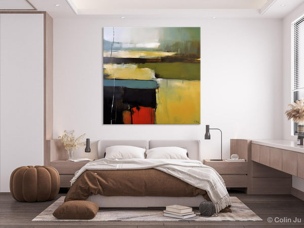 Large Abstract Painting for Bedroom, Original Modern Wall Art Paintings, Modern Acrylic Paintings, Huge Contemporary Canvas Paintings-artworkcanvas