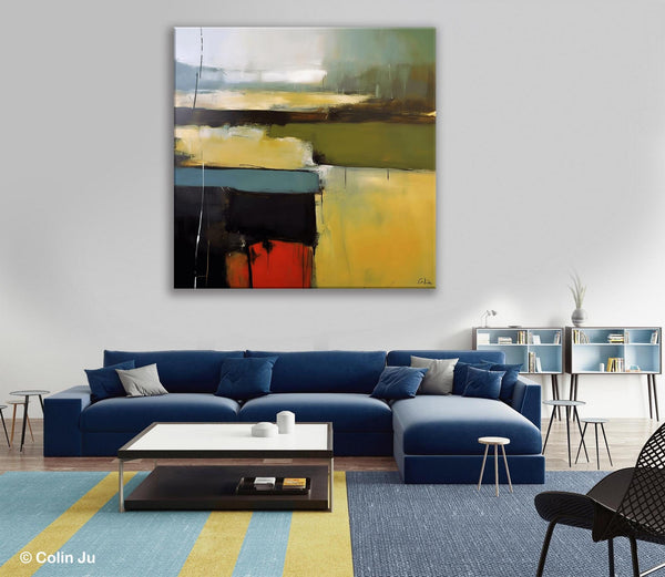 Large Abstract Painting for Bedroom, Original Modern Wall Art Paintings, Modern Acrylic Paintings, Huge Contemporary Canvas Paintings-artworkcanvas