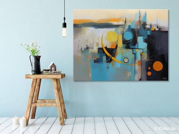 Extra Large Canvas Painting for Living Room, Original Acrylic Wall Art, Oversized Contemporary Acrylic Paintings, Abstract Canvas Paintings-artworkcanvas