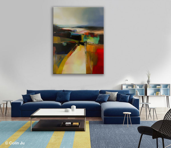 Original Landscape Paintings, Acrylic Painting on Canvas, Extra Large Paintings for Bedroom, Modern Paintings, Large Contemporary Wall Art-artworkcanvas