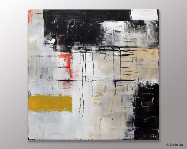 Large Abstract Art for Bedroom, Original Abstract Wall Art, Simple Modern Acrylic Artwork, Modern Canvas Paintings, Contemporary Canvas Art-artworkcanvas