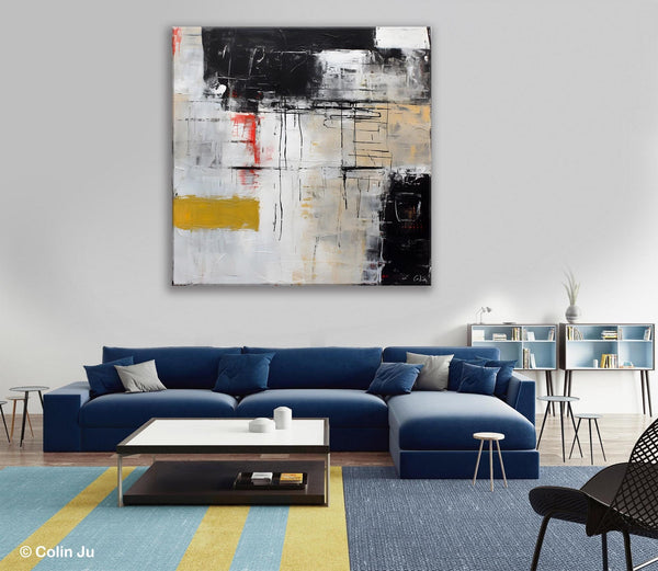 Large Abstract Art for Bedroom, Original Abstract Wall Art, Simple Modern Acrylic Artwork, Modern Canvas Paintings, Contemporary Canvas Art-artworkcanvas