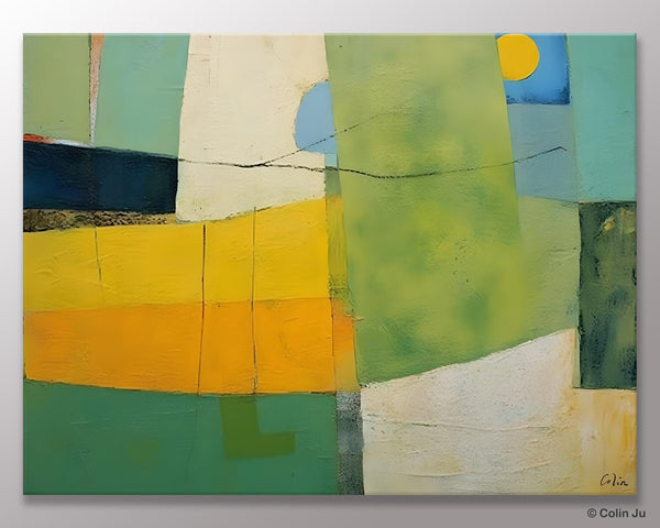 Original Canvas Artwork, Large Wall Art Painting for Dining Room, Contemporary Acrylic Painting on Canvas, Modern Abstract Wall Paintings-artworkcanvas