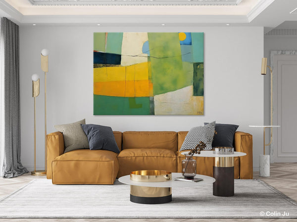 Original Canvas Artwork, Large Wall Art Painting for Dining Room, Contemporary Acrylic Painting on Canvas, Modern Abstract Wall Paintings-artworkcanvas