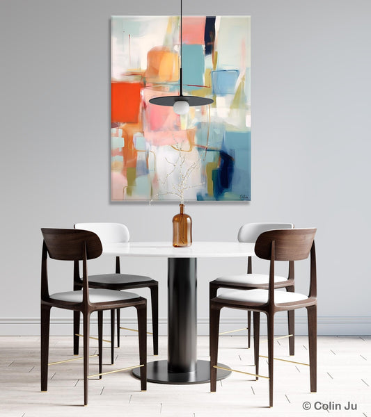 Hand Painted Canvas Art, Original Artowrk, Abstract Wall Paintings, Extra Large Paintings for Dining Room, Contemporary Wall Art Paintings-artworkcanvas