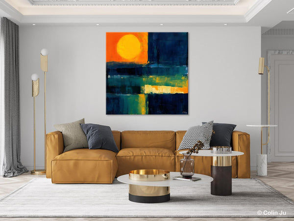 Large Abstract Painting for Dining Room, Modern Acrylic Artwork, Simple Canvas Paintings, Contemporary Canvas Art, Original Modern Wall Art-artworkcanvas