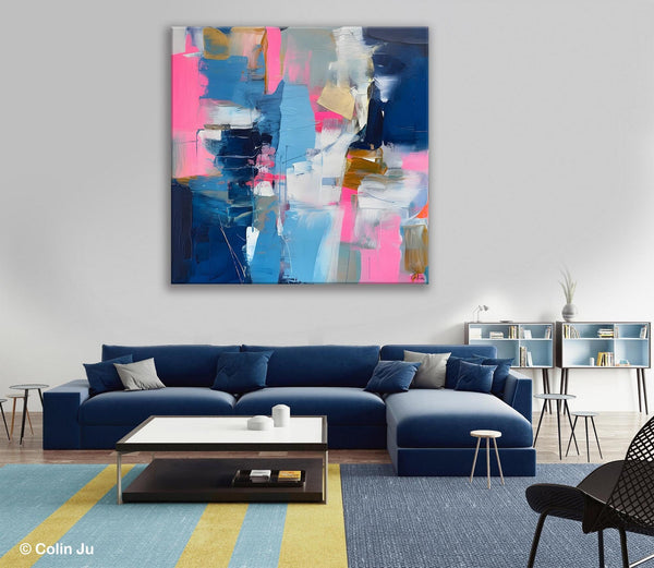 Canvas Art, Original Modern Wall Art, Modern Acrylic Artwork, Modern Canvas Paintings, Contemporary Large Abstract Painting for Dining Room-artworkcanvas