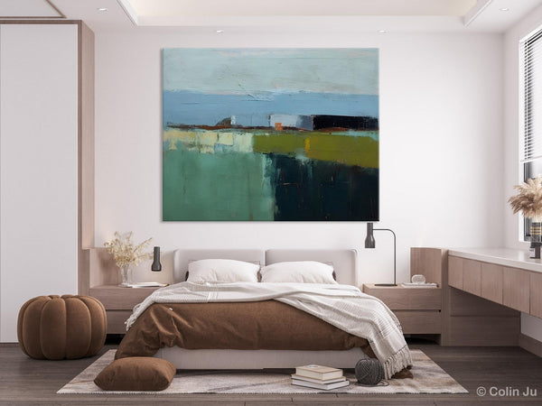 Landscape Acrylic Paintings, Landscape Abstract Painting, Modern Wall Art for Living Room, Original Abstract Art, Acrylic Painting on Canvas-artworkcanvas