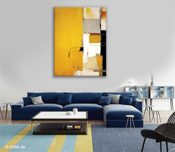 Original Canvas Artwork, Large Wall Art Painting for Dining Room, Oversized Abstract Art Paintings, Contemporary Acrylic Painting on Canvas-artworkcanvas