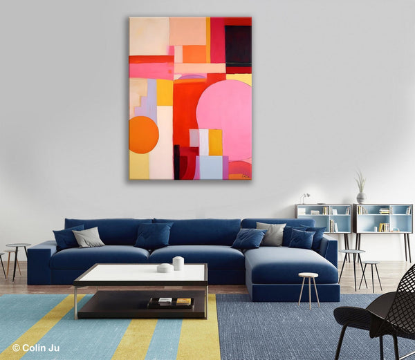 Large Wall Painting for Bedroom, Hand Painted Canvas Art, Large Modern Paintings, Original Abstract Canvas Art, Acrylic Painting on Canvas-artworkcanvas