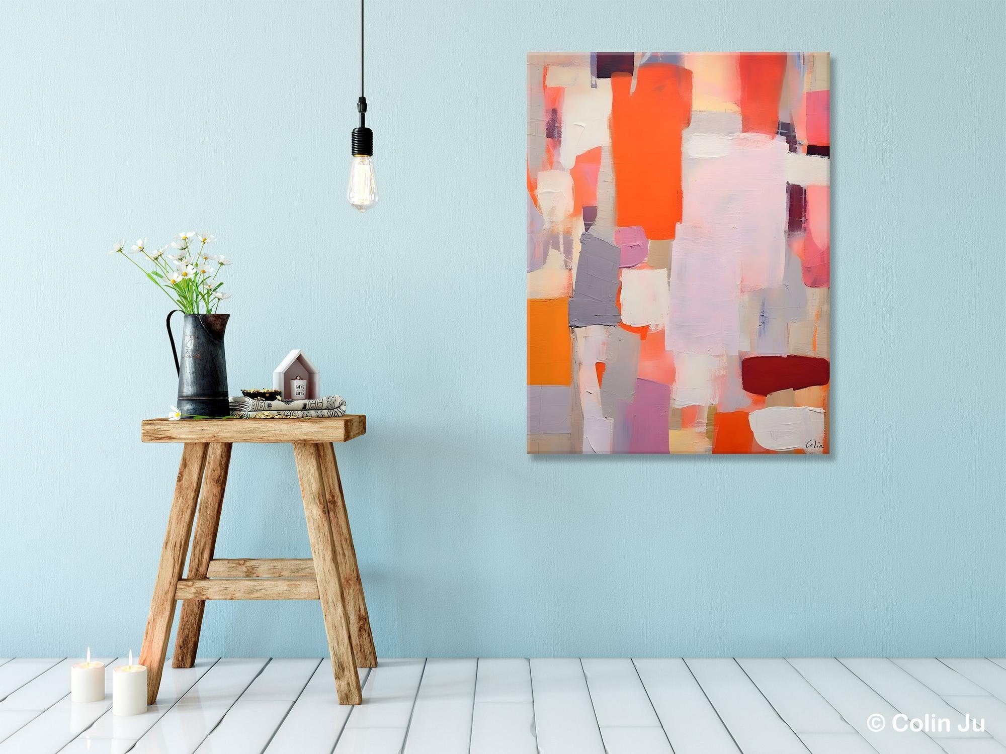 Abstract Wall Paintings, Heavy Texture Canvas Art, Large Contemporary Wall Art, Extra Large Paintings for Bedroom, Original Modern Painting-artworkcanvas