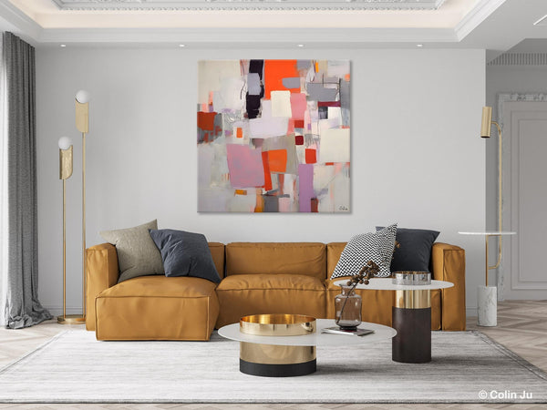 Modern Acrylic Artwork, Original Modern Paintings, Contemporary Canvas Art, Heavy Texture Canvas Art, Large Abstract Painting for Bedroom-artworkcanvas