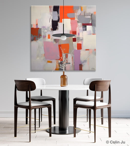 Modern Acrylic Artwork, Original Modern Paintings, Contemporary Canvas Art, Heavy Texture Canvas Art, Large Abstract Painting for Bedroom-artworkcanvas