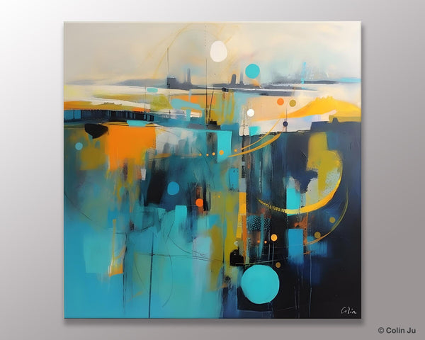 Extra Large Abstract Painting for Living Room, Acrylic Canvas Paintings, Original Modern Wall Art, Oversized Contemporary Acrylic Paintings-artworkcanvas
