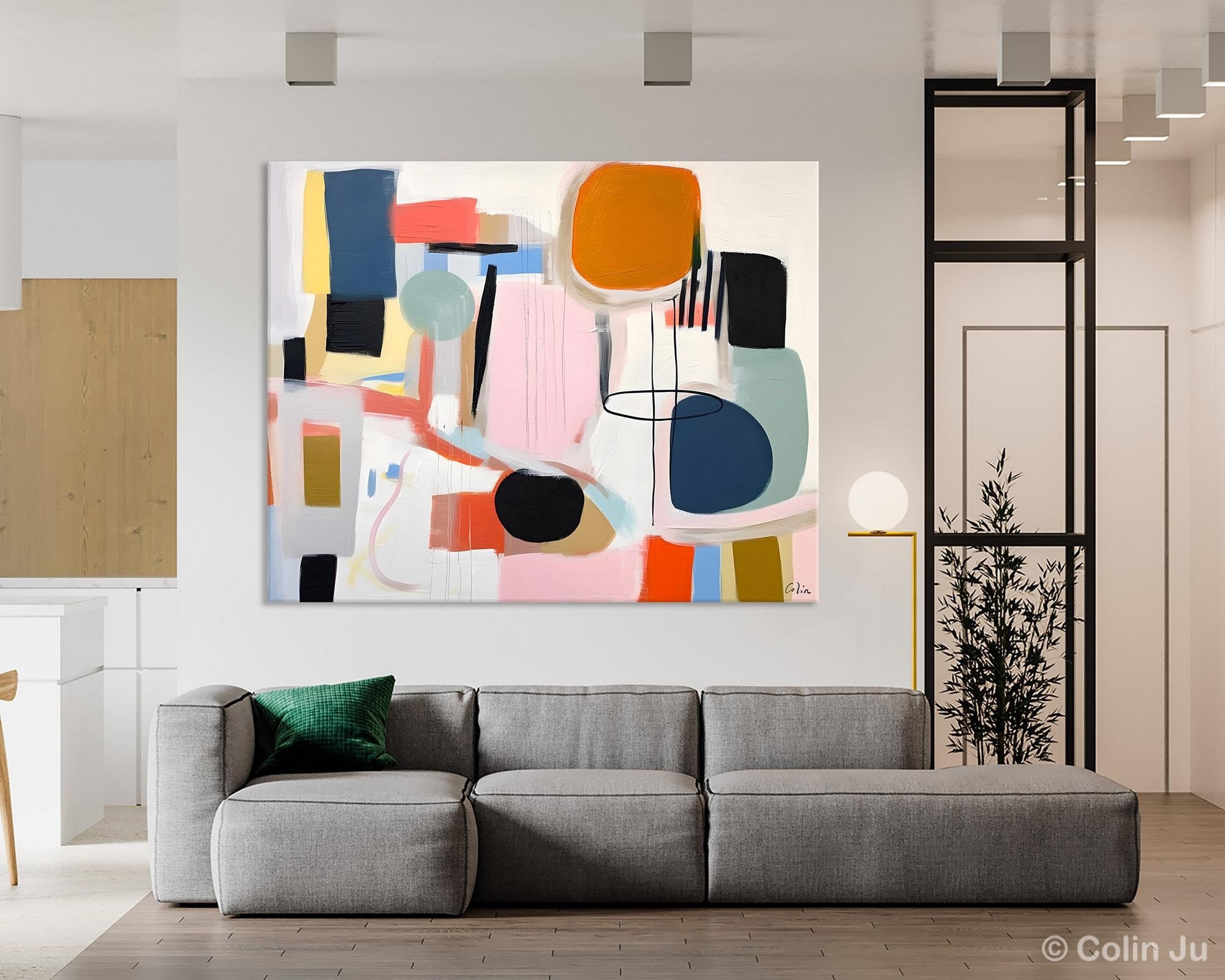 Abstract Canvas Paintings, Extra Large Canvas Painting for Living Room, Original Acrylic Wall Art, Oversized Contemporary Acrylic Paintings-artworkcanvas