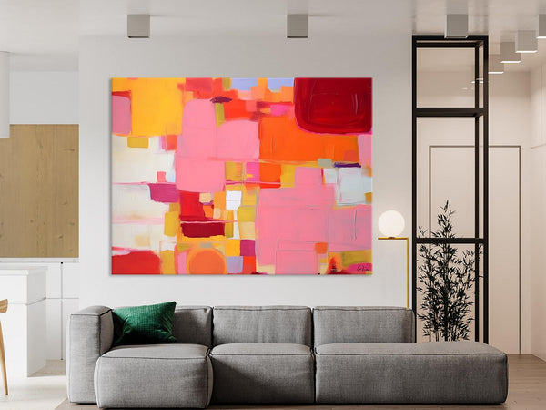 Original Acrylic Wall Art, Oversized Contemporary Acrylic Paintings, Abstract Canvas Paintings, Extra Large Canvas Painting for Living Room-artworkcanvas