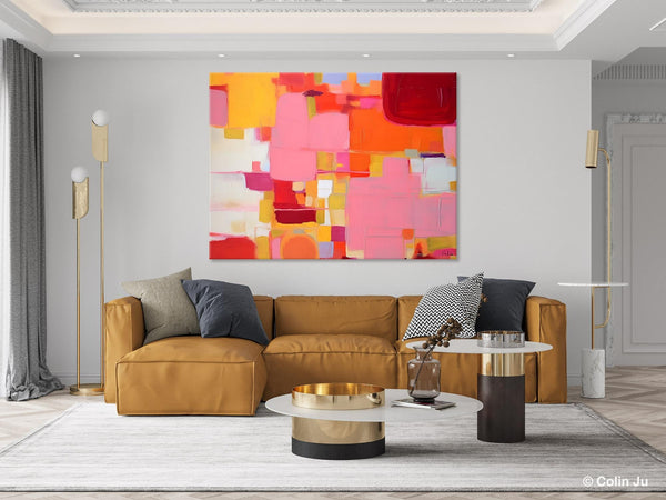 Original Acrylic Wall Art, Oversized Contemporary Acrylic Paintings, Abstract Canvas Paintings, Extra Large Canvas Painting for Living Room-artworkcanvas