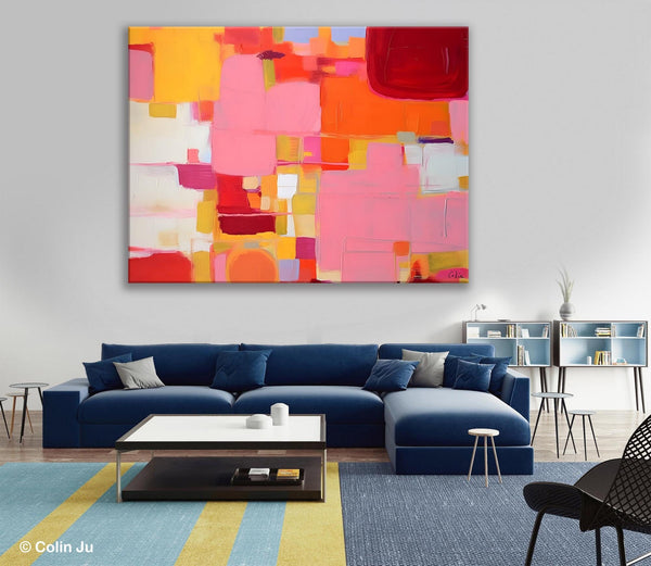 Original Acrylic Wall Art, Oversized Contemporary Acrylic Paintings, Abstract Canvas Paintings, Extra Large Canvas Painting for Living Room-artworkcanvas