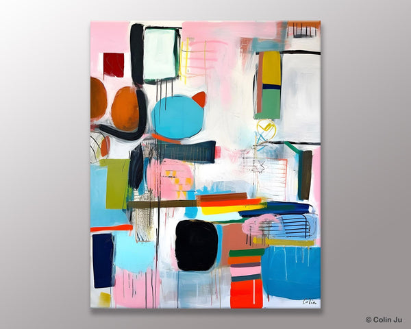 Original Acrylic Wall Art, Oversized Contemporary Acrylic Paintings, Abstract Canvas Paintings, Extra Large Canvas Painting for Living Room-artworkcanvas