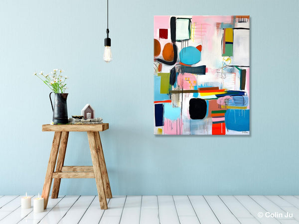 Original Acrylic Wall Art, Oversized Contemporary Acrylic Paintings, Abstract Canvas Paintings, Extra Large Canvas Painting for Living Room-artworkcanvas
