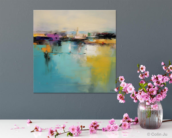 Large Abstract Painting for Bedroom, Modern Acrylic Paintings, Original Modern Wall Art Paintings, Oversized Contemporary Canvas Paintings-artworkcanvas