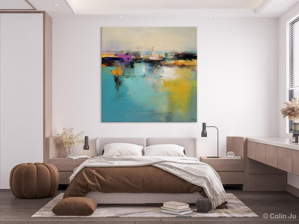 Large Abstract Painting for Bedroom, Modern Acrylic Paintings, Original Modern Wall Art Paintings, Oversized Contemporary Canvas Paintings-artworkcanvas