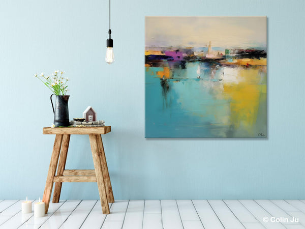 Large Abstract Painting for Bedroom, Modern Acrylic Paintings, Original Modern Wall Art Paintings, Oversized Contemporary Canvas Paintings-artworkcanvas