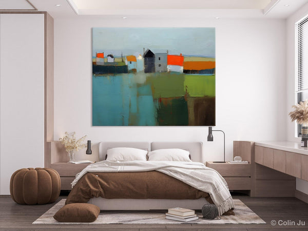 Abstract Landscape Paintings, Extra Large Canvas Painting for Living Room, Large Original Abstract Wall Art, Contemporary Acrylic Paintings-artworkcanvas