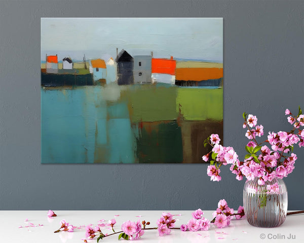 Abstract Landscape Paintings, Extra Large Canvas Painting for Living Room, Large Original Abstract Wall Art, Contemporary Acrylic Paintings-artworkcanvas