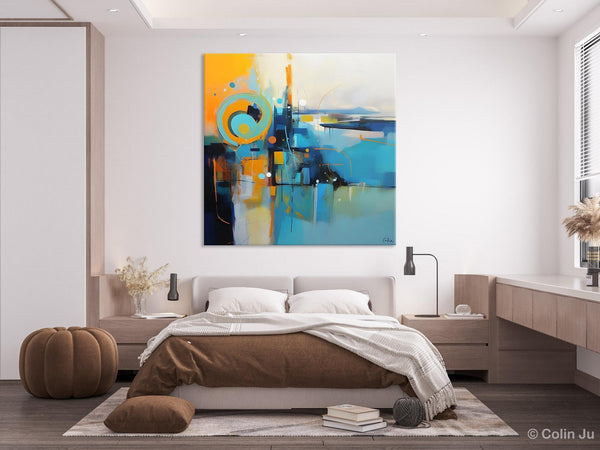 Modern Acrylic Paintings, Large Abstract Painting for Bedroom, Original Modern Wall Art Paintings, Oversized Contemporary Canvas Paintings-artworkcanvas