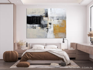 Modern Abstract Art Paintings, Extra Large Canvas Painting for Bedroom, Original Canvas Wall Art, Oversized Contemporary Acrylic Paintings-artworkcanvas