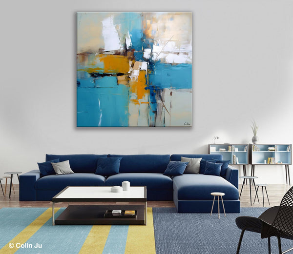 Large Abstract Painting for Bedroom, Original Modern Wall Art Paintings, Oversized Contemporary Canvas Paintings, Modern Acrylic Artwork-artworkcanvas