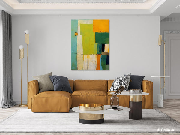Simple Modern Wall Art, Oversized Contemporary Acrylic Paintings, Extra Large Canvas Painting for Living Room, Original Abstract Paintings-artworkcanvas