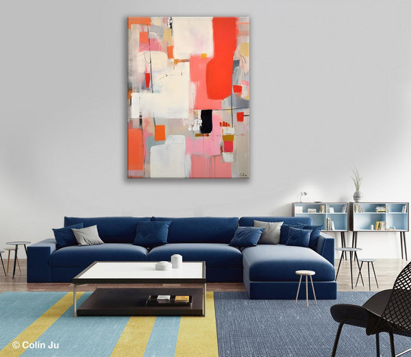 Extra Large Painting on Canvas, Huge Contemporary Acrylic Paintings, Extra Large Canvas Painting for Bedroom, Original Abstract Wall Art-artworkcanvas
