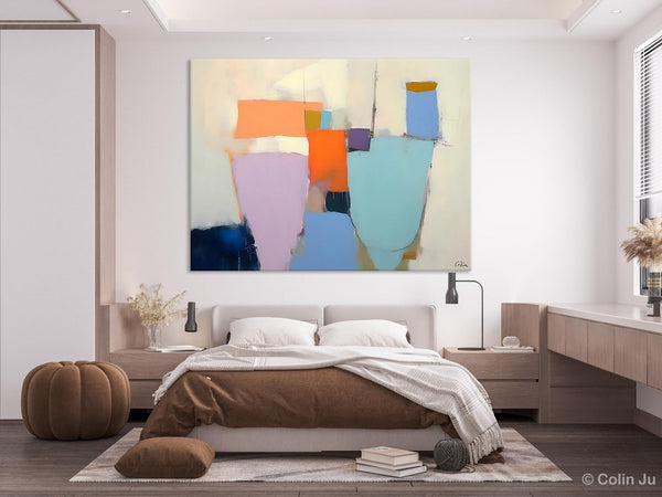Simple Wall Painting Ideas for Living Room, Extra Large Painting on Canvas, Contemporary Acrylic Art, Original Abstract Wall Art Paintings-artworkcanvas