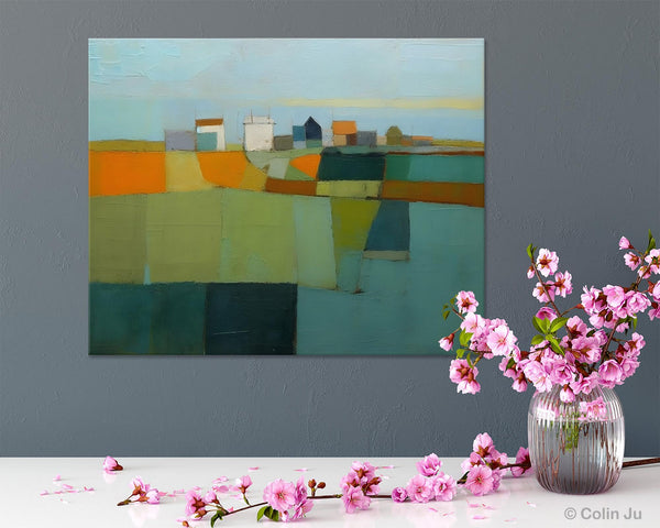 Abstract Landscape Painting on Canvas, Extra Large Landacape Wall Art for Living Room, Original Abstract Wall Art, Acrylic Painting for Sale-artworkcanvas