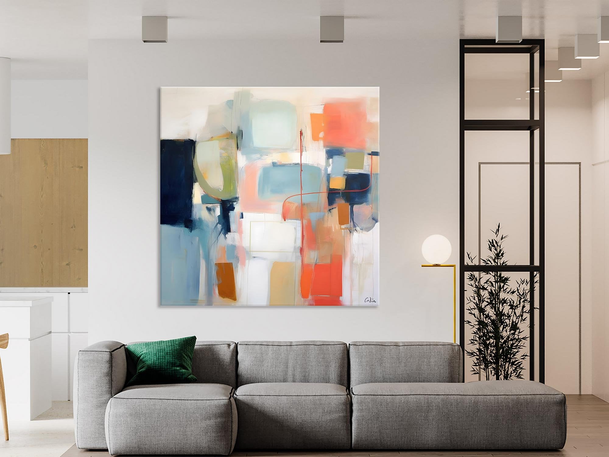 Large Abstract Painting for Bedroom, Original Modern Paintings, Contemporary Canvas Art, Modern Acrylic Artwork, Buy Art Paintings Online-artworkcanvas