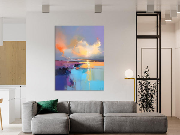 Original Landscape Paintings, Modern Paintings, Large Contemporary Wall Art, Acrylic Painting on Canvas, Extra Large Paintings for Bedroom-artworkcanvas