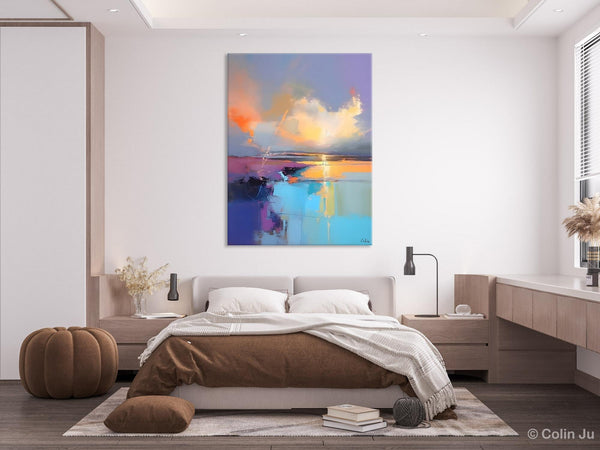 Original Landscape Paintings, Modern Paintings, Large Contemporary Wall Art, Acrylic Painting on Canvas, Extra Large Paintings for Bedroom-artworkcanvas