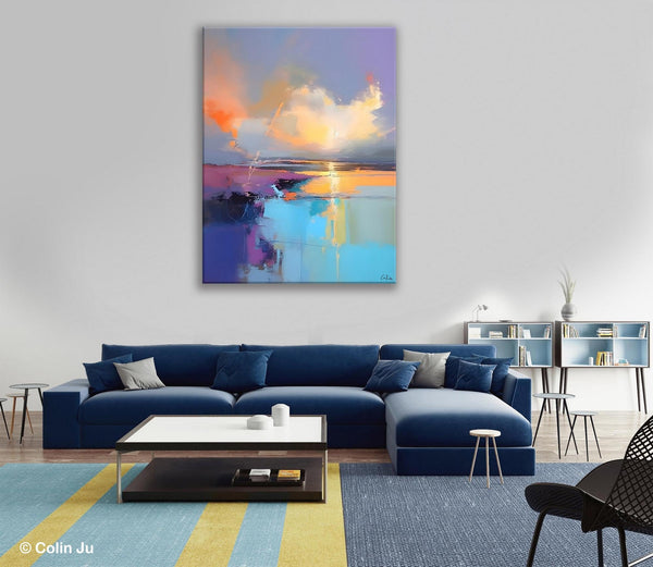 Original Landscape Paintings, Modern Paintings, Large Contemporary Wall Art, Acrylic Painting on Canvas, Extra Large Paintings for Bedroom-artworkcanvas