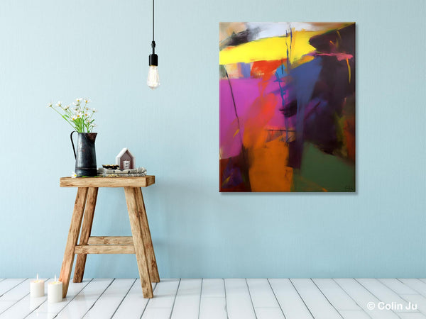 Extra Large Abstract Painting for Dining Room, Large Original Abstract Wall Art, Contemporary Acrylic Paintings, Abstract Painting on Canvas-artworkcanvas