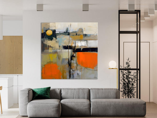 Modern Acrylic Artwork, Original Modern Art, Heavy Texture Canvas Paintings, Contemporary Canvas Art, Large Abstract Painting for Bedroom-artworkcanvas