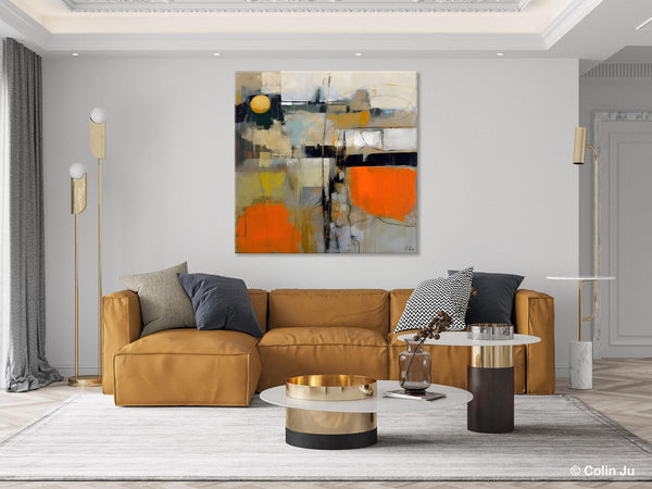 Modern Acrylic Artwork, Original Modern Art, Heavy Texture Canvas Paintings, Contemporary Canvas Art, Large Abstract Painting for Bedroom-artworkcanvas