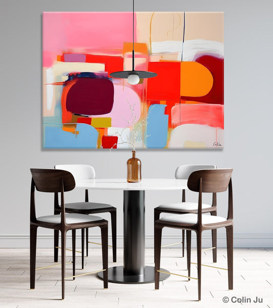 Extra Large Canvas Paintings, Original Abstract Art, Modern Wall Art Ideas for Dining Room, Impasto Painting, Contemporary Acrylic Paintings-artworkcanvas