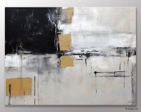 Original Abstract Art, Modern Wall Art Ideas for Bedroom, Extra Large Canvas Paintings, Impasto Art Painting, Contemporary Acrylic Paintings-artworkcanvas