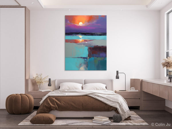 Extra Large Painting on Canvas, Oversized Contemporary Acrylic Painting, Extra Large Canvas Painting for Bedroom, Original Abstract Painting-artworkcanvas